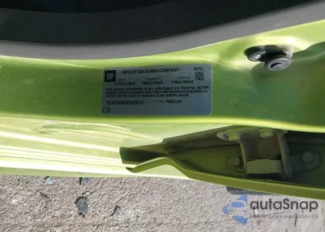 2014 Chevrolet Spark 2Lt Auto from USA, damaged, VIN KL8CF6S93EC409151